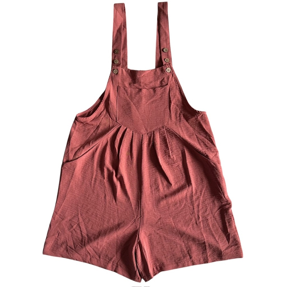 NWT Cueply Boho Pocket Romper Overalls -‎ Size S